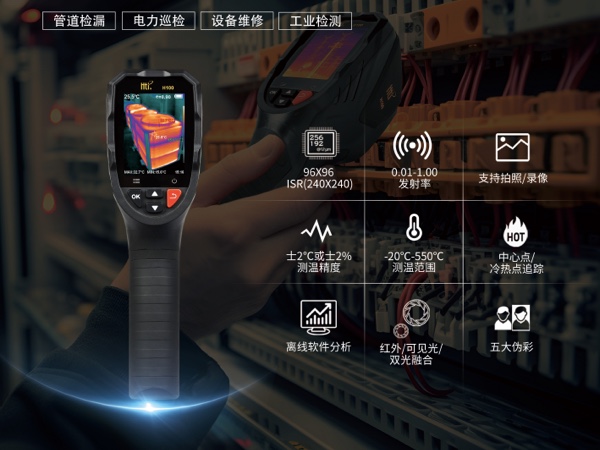 电力巡检用什么红外热像仪？鑫泰HTI帮你秒揪发热点
